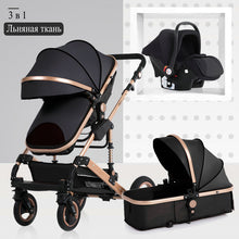 Load image into Gallery viewer, 2020 new baby trolley high landscape 3 to 1 baby stroller double faced children free shipping in four seasons in Russia