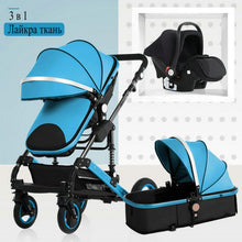 Load image into Gallery viewer, 2020 new baby trolley high landscape 3 to 1 baby stroller double faced children free shipping in four seasons in Russia
