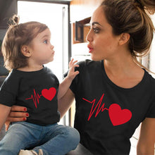 Load image into Gallery viewer, Cute Family Look Matching Clothes Mommy And Me Tshirt Mother Daughter Son Outfits Women Mom T-shirt Baby Girl Boys T Shirt
