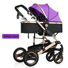 Load image into Gallery viewer, 2020 new baby trolley high landscape 3 to 1 baby stroller double faced children free shipping in four seasons in Russia
