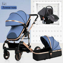Load image into Gallery viewer, 2020 new baby trolley high landscape 3 to 1 baby stroller double faced children free shipping in four seasons in Russia
